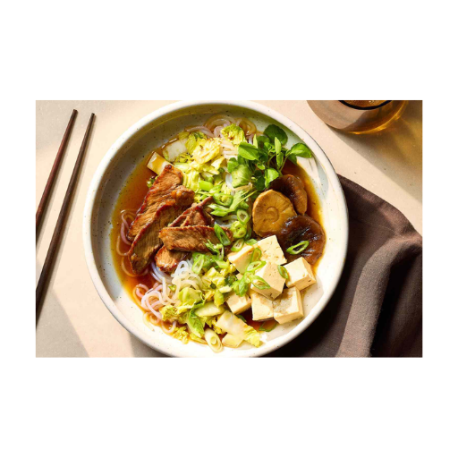 Sukiyaki Soup with Tofu and Vegetables